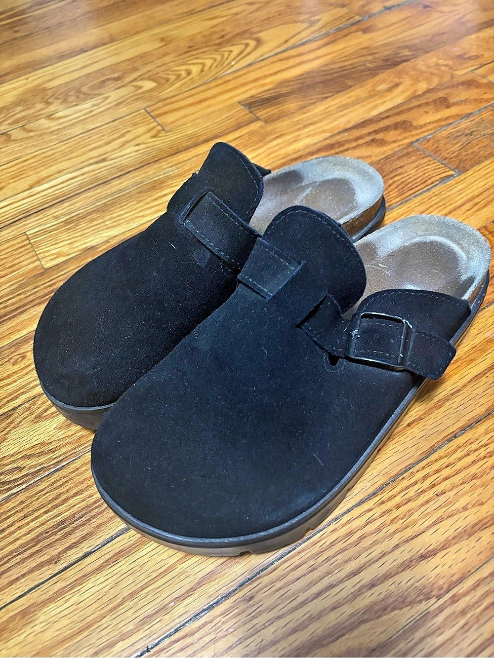 Project cloud Boston Black Suede Clogs - Picture 3 of 4
